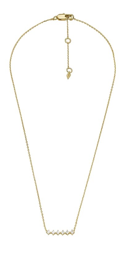 Fossil Pozlacený náhrdelník se zirkony Hazel JOA00811710