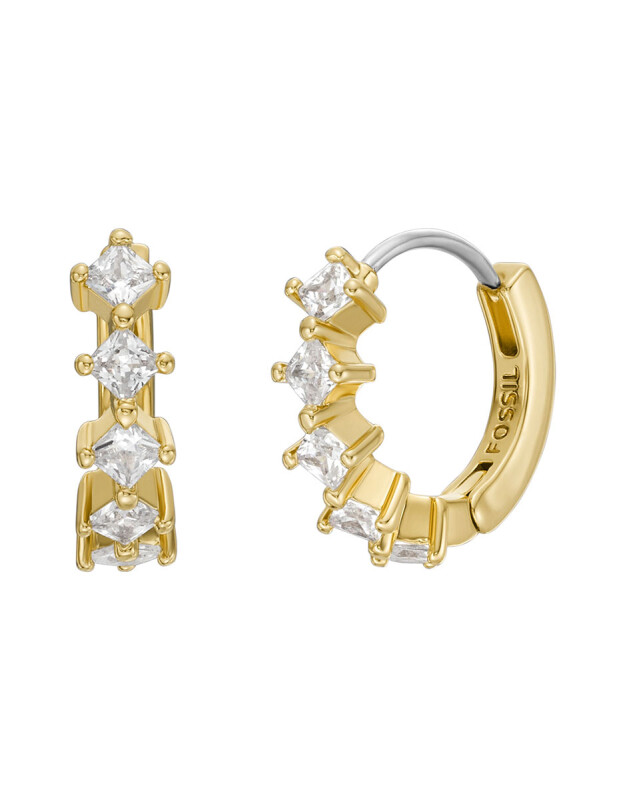 Fossil Elegantní pozlacené kruhy z mosazi Hazel JOA00819710