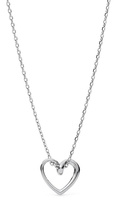 Fossil Půvabný náhrdelník se srdíčkem Sawyer JOF00619040 (řetízek, přívěsek)