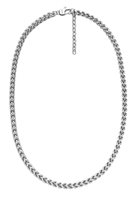 Fossil Výrazný ocelový náhrdelník pro muže JOF00661040