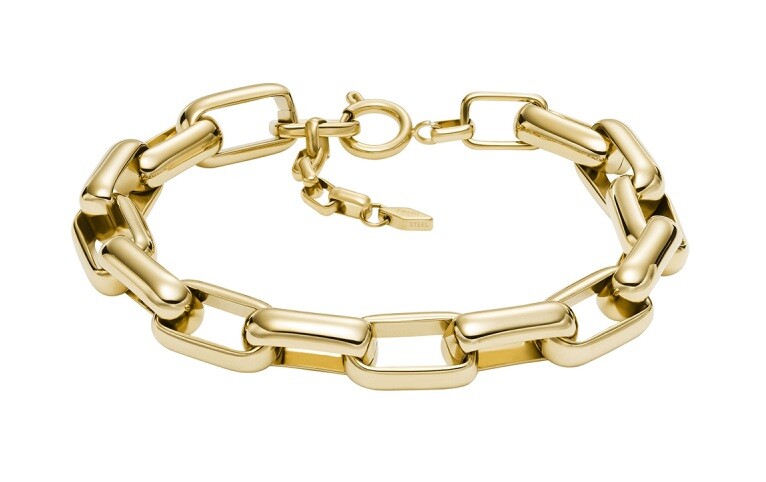 Fossil Masivní pozlacený náramek Archival Core JOF00972710