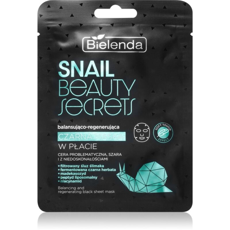 Bielenda Snail Beauty Secrets regenerační maska pro problematickou pleť, akné 1 ks