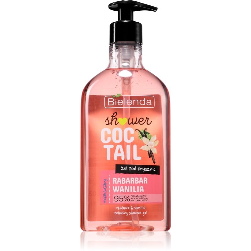 Bielenda Shower Coctail Rhubarb + Vanilla relaxační sprchový gel 400 ml