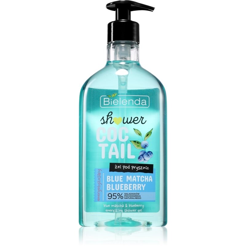 Bielenda Shower Coctail Blue Matcha + Blueberry energizující sprchový gel s antioxidačním účinkem 400 ml