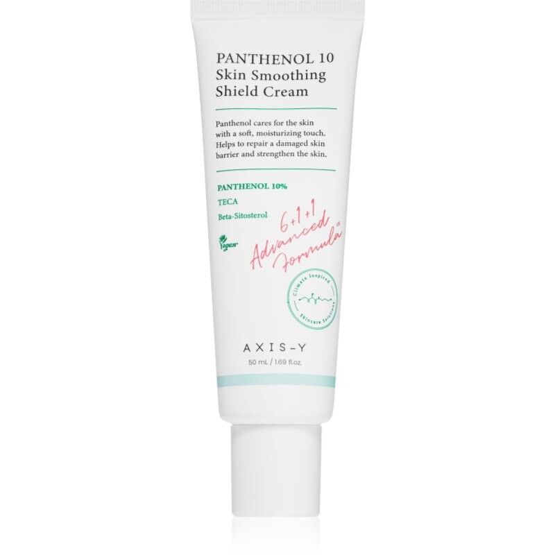 AXIS-Y 6+1+1 Advanced Formula Panthenol 10 Skin Smoothing Shield Cream lehký hydratační krém pro obnovu kožní bariéry 50 ml