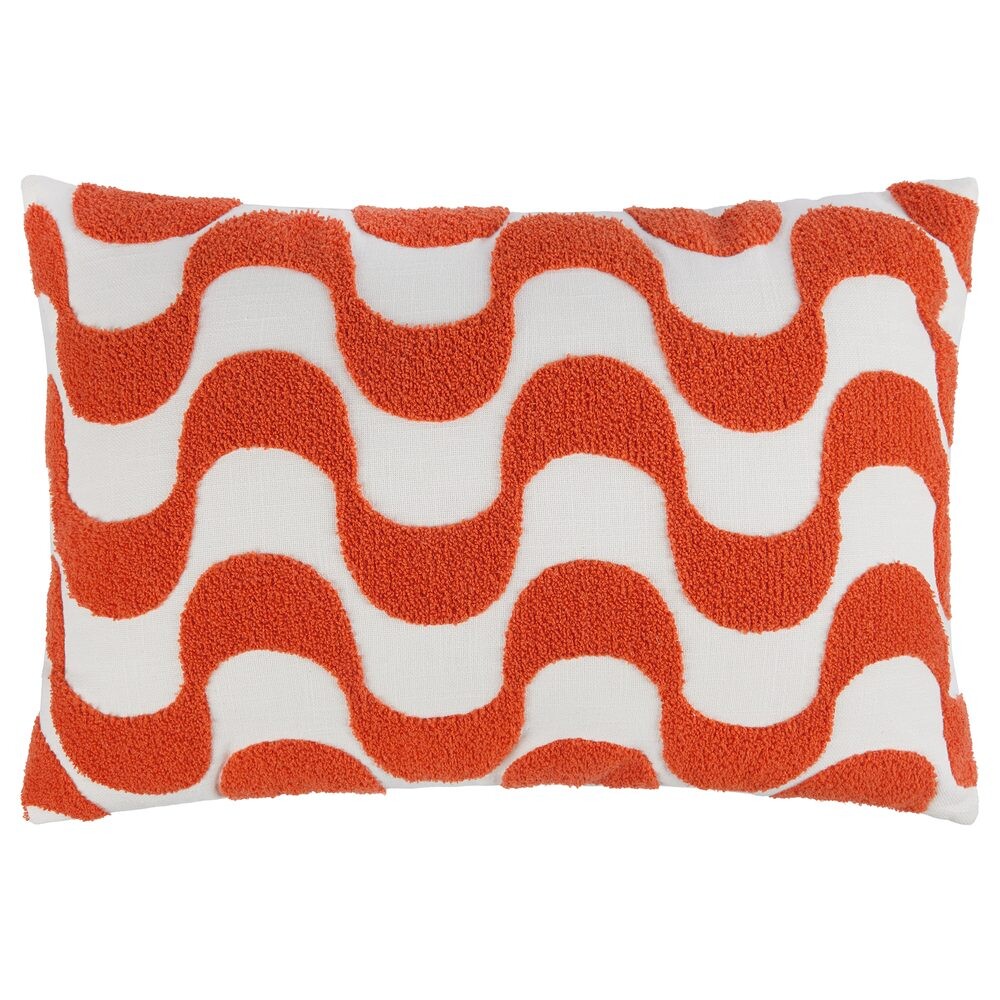 GROOVY Polštář 40 x 60 cm - tm. oranžová