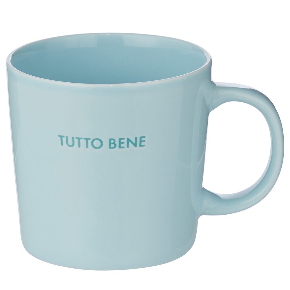 GOOD VIBES Hrnek 400 ml - modrá