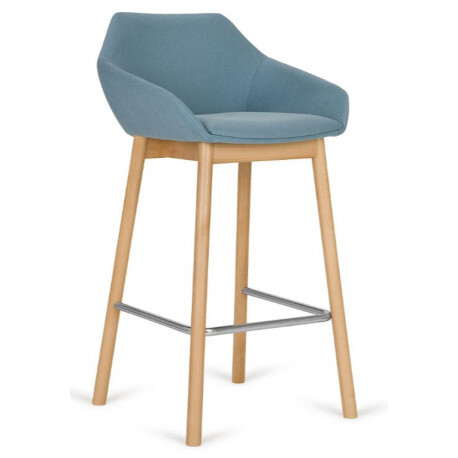 Paged meble contract Čalouněná barová židle TUK GALERIE - Moření Paged Contract mořený buk GALERIE - Čalounění Paged LÁTKY 1/ ETNA, INARI, MILTON, ARIZONA, ELEGANT, VELVET