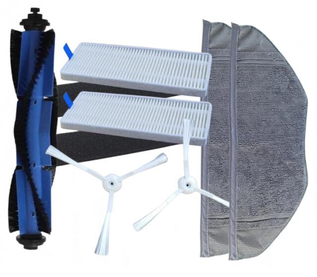 7ks HEPA filtry, kartáče a mopy pro ROWENTA Explorer S95 X-Plorer sada