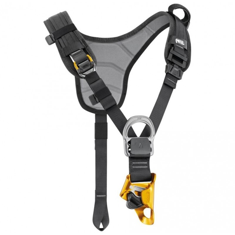 Petzl Hrudní postroj s integrovaným blokantem Petzl Top CROLL L Černá