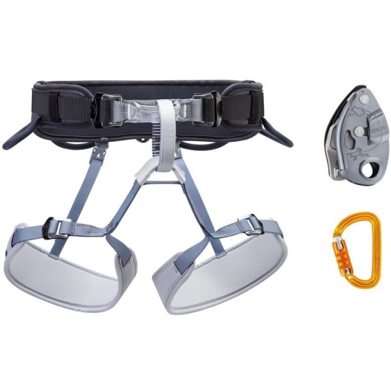 Petzl Horolezecký set Petzl Kit Corax GriGri Sm'D Dark Grey