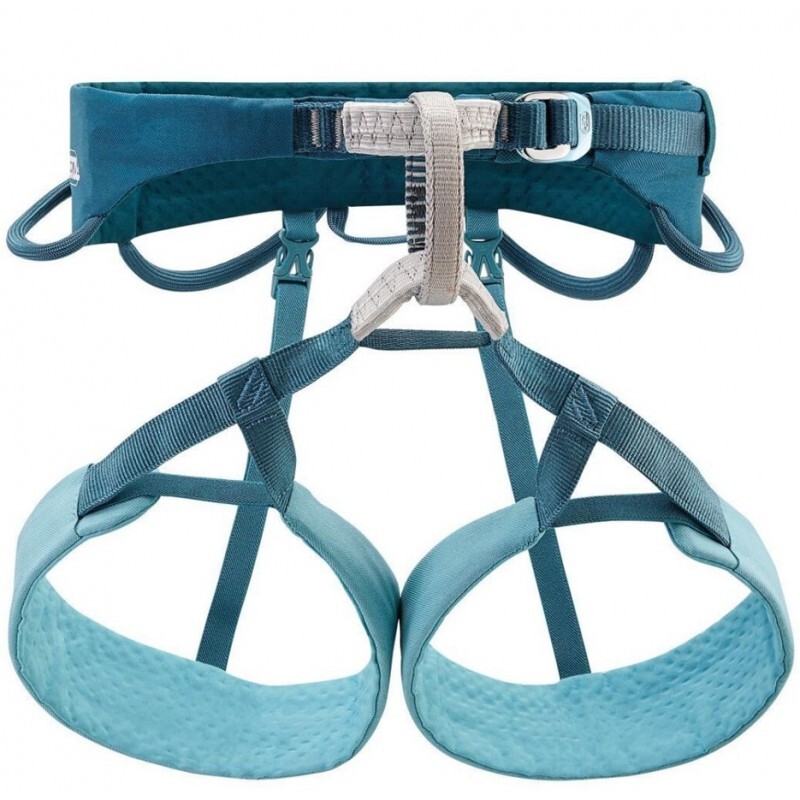 Petzl Horolezecký sedací úvazek Petzl Sama Atlantic blue