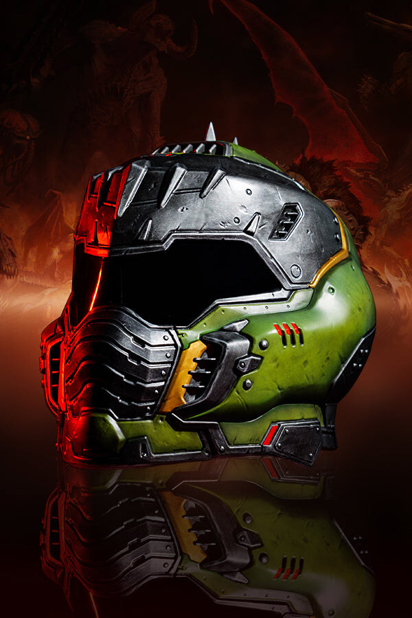 DEVplus | Doom The Dark Ages - Replica Helmet Doom Slayer 36 cm