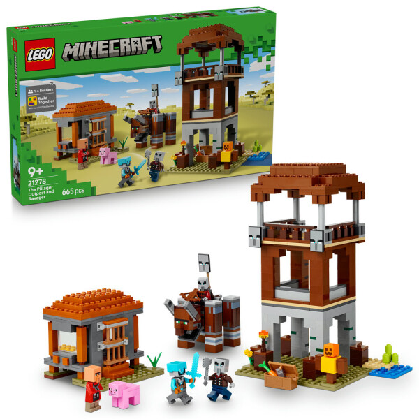 LEGO® Minecraft® 21278 Základna plenitelů a Ničitel
