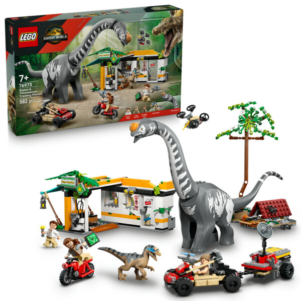 LEGO® Jurassic World 76973 Mise na sledování raptora a titanosaura