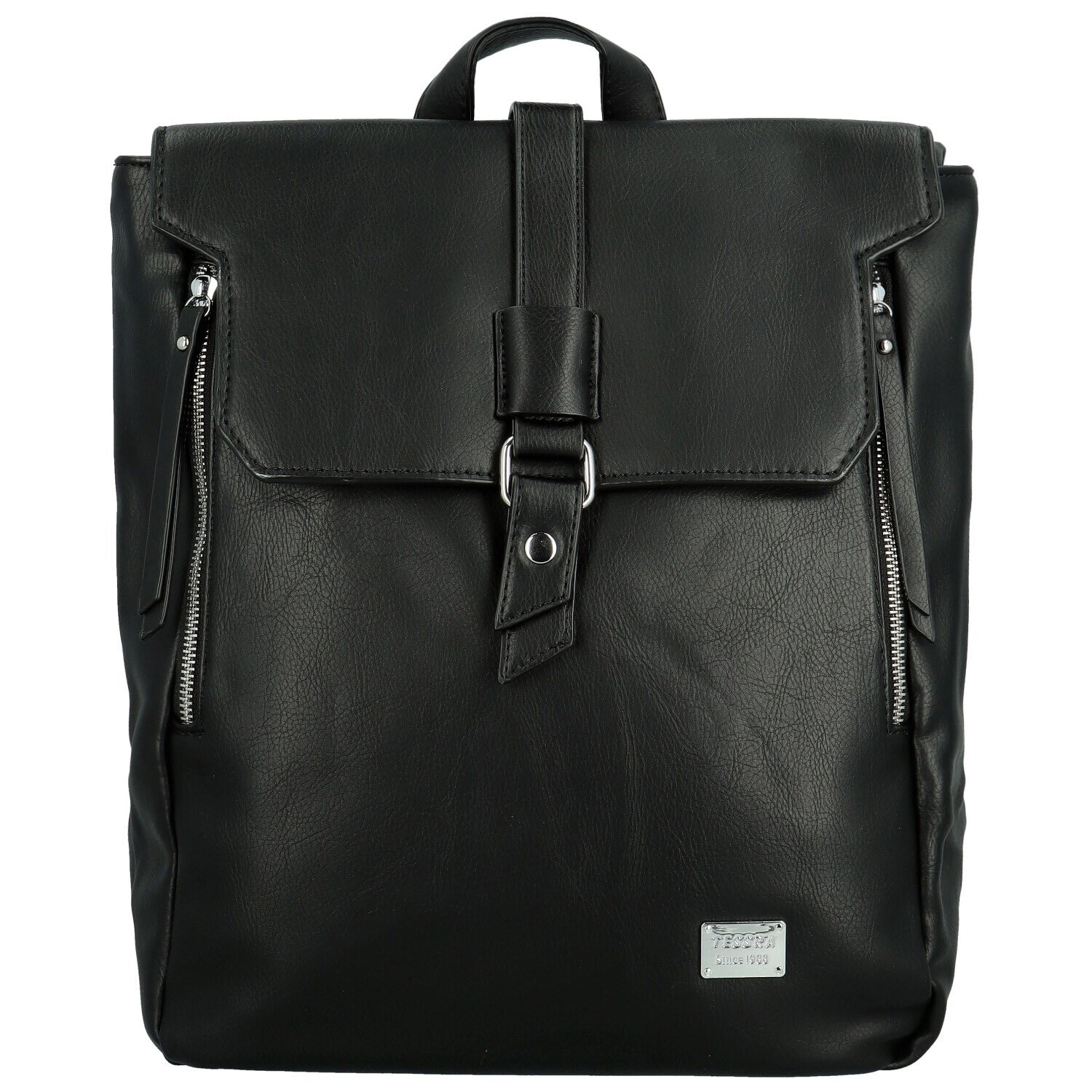 Moderní dámský koženkový kabelko-batoh Kalei, černý