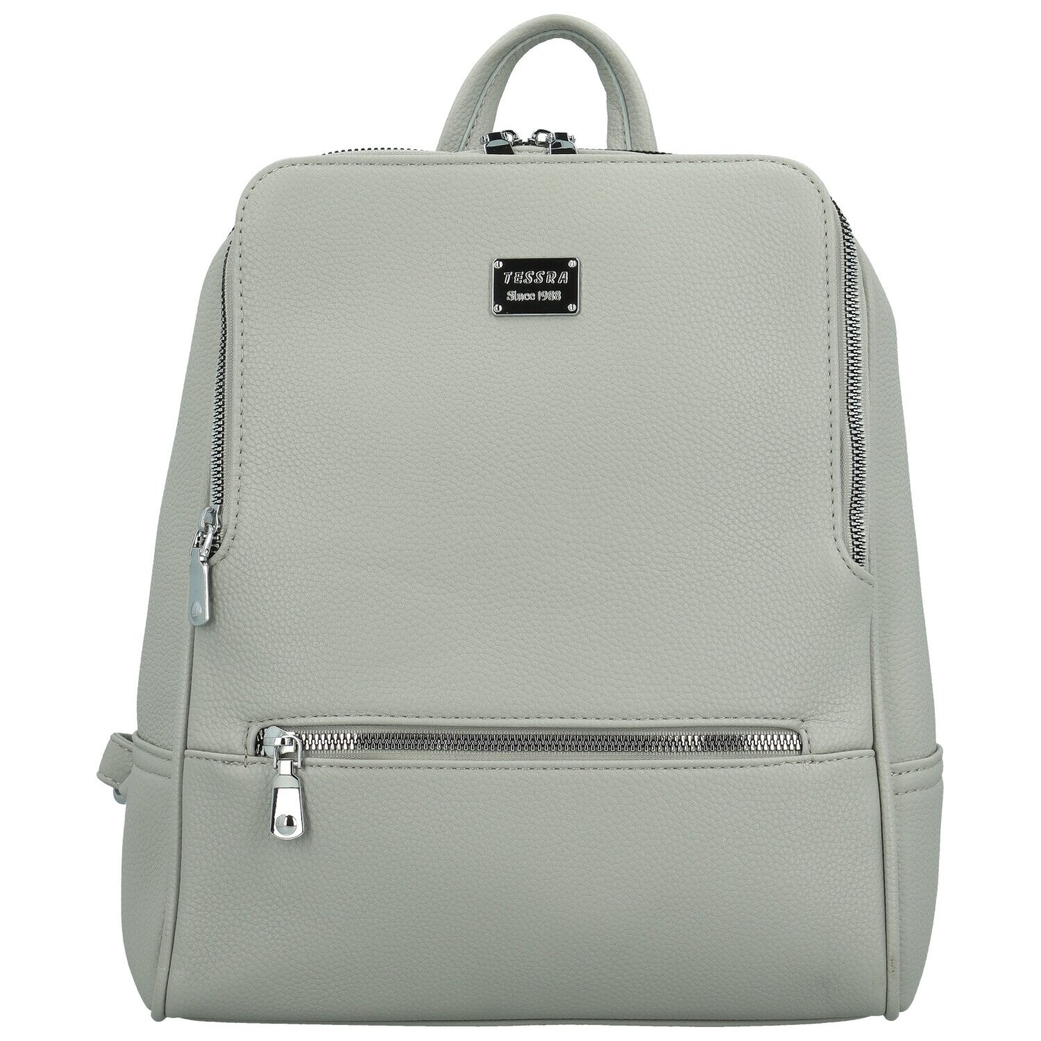 Univerzální dámský koženkový batoh Gia new, šedý