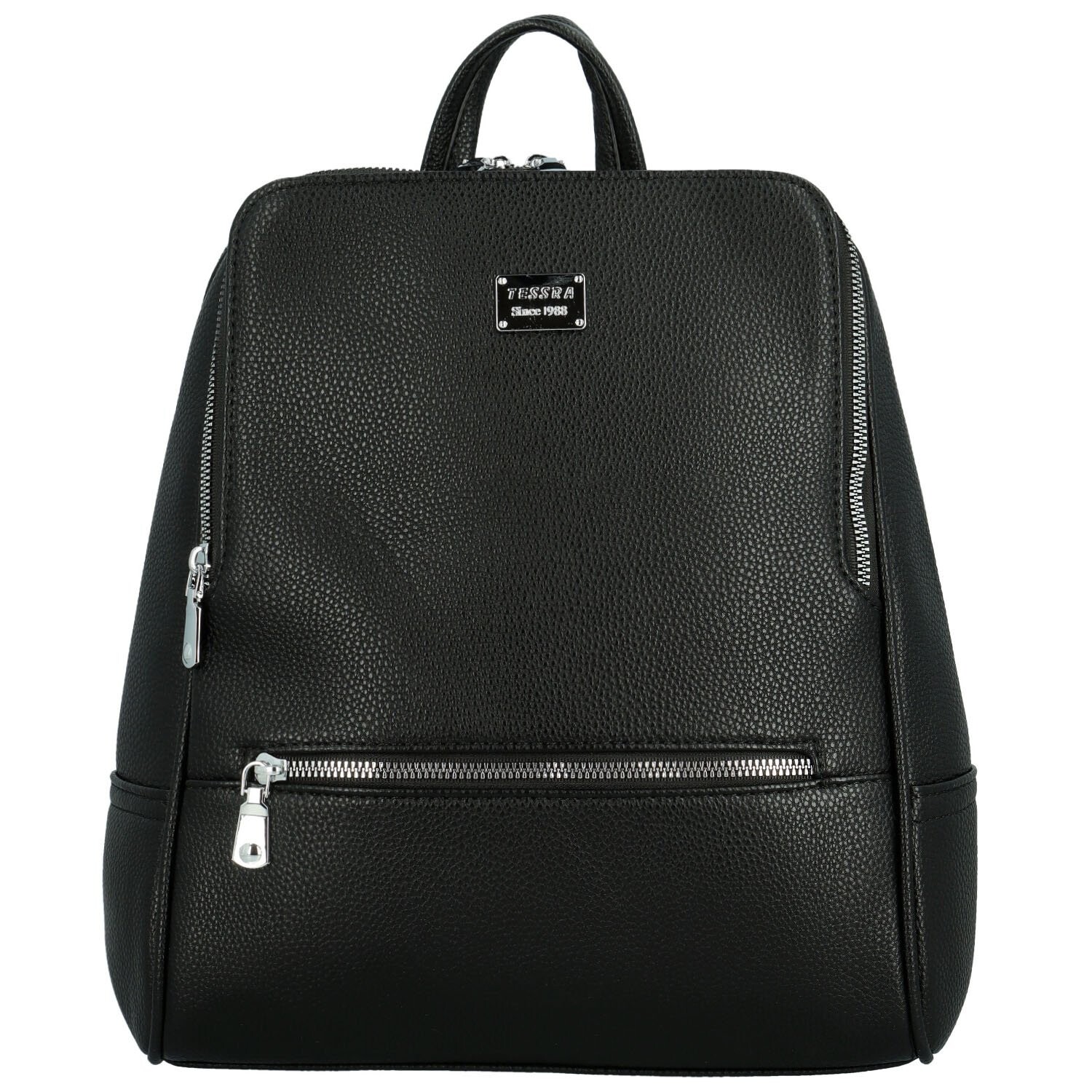 Univerzální dámský koženkový batoh Gia new, černý