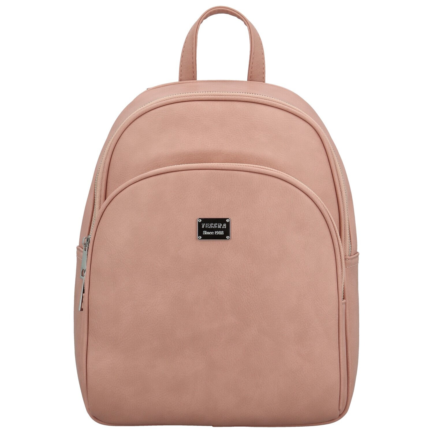 Trendy dámský koženkový kabelko-batoh Renie, růžový