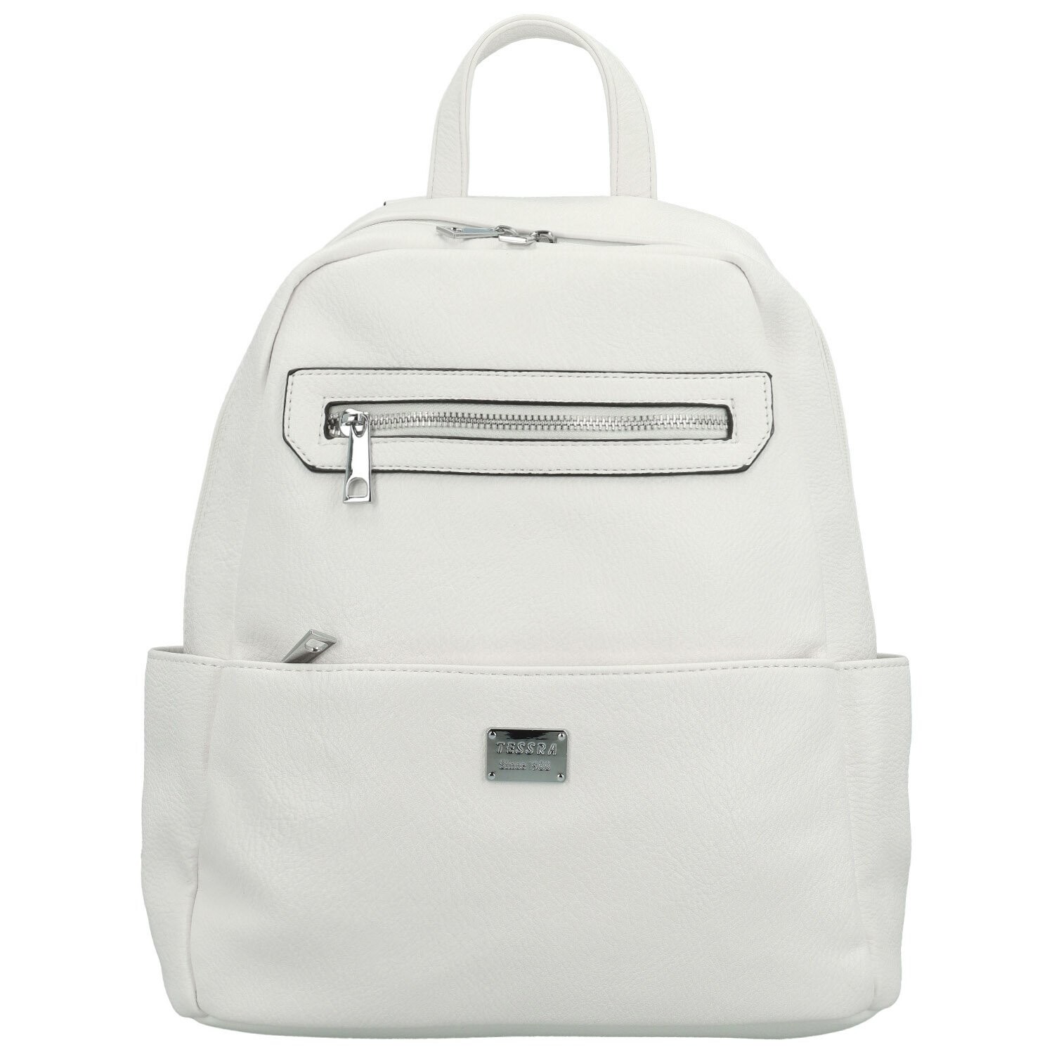 Trendy dámský koženkový kabelko-batoh Joppe, bílý