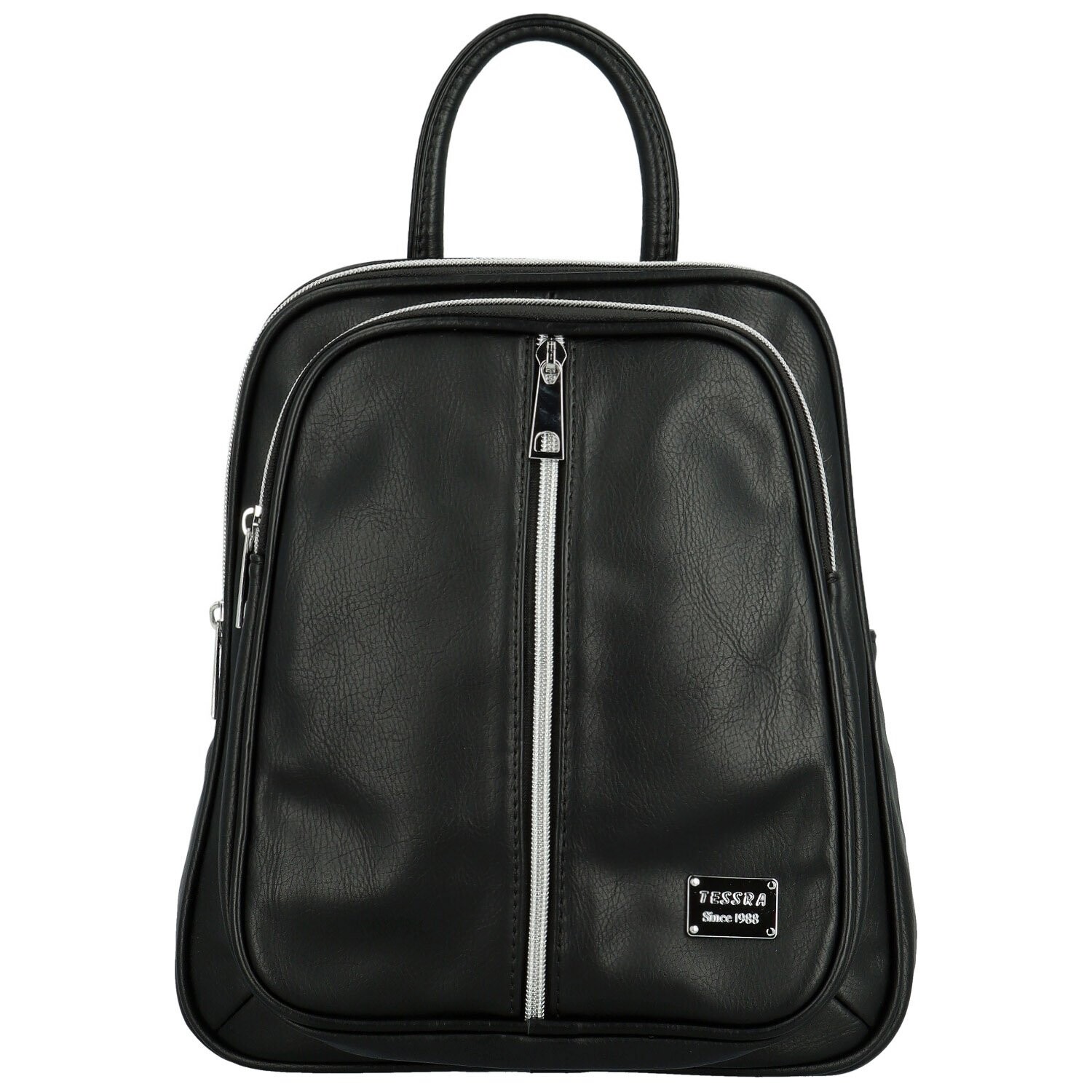 Módní dámský koženkový batoh Florence new, černý