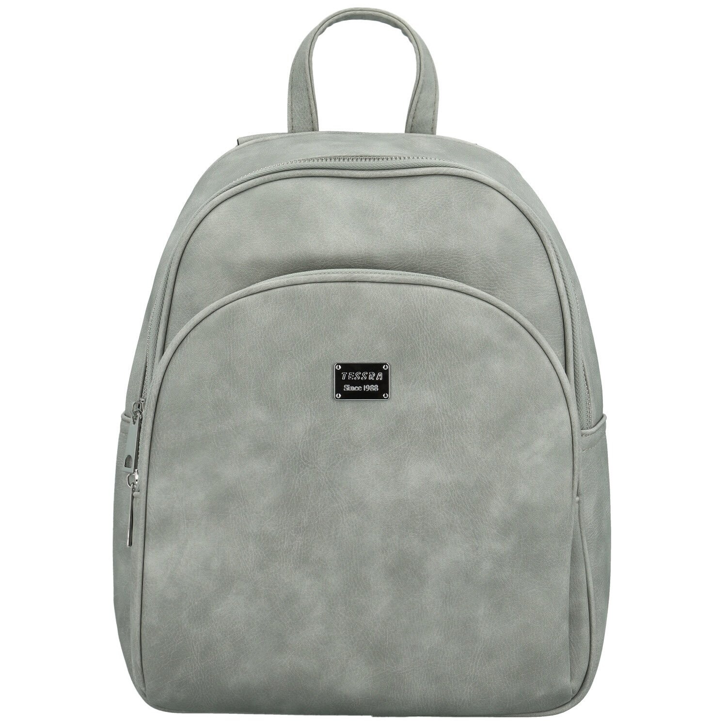 Trendy dámský koženkový kabelko-batoh Renie, šedý