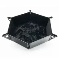 Glassstaff Foldable Dice Tray Dragon Skin Edition Black