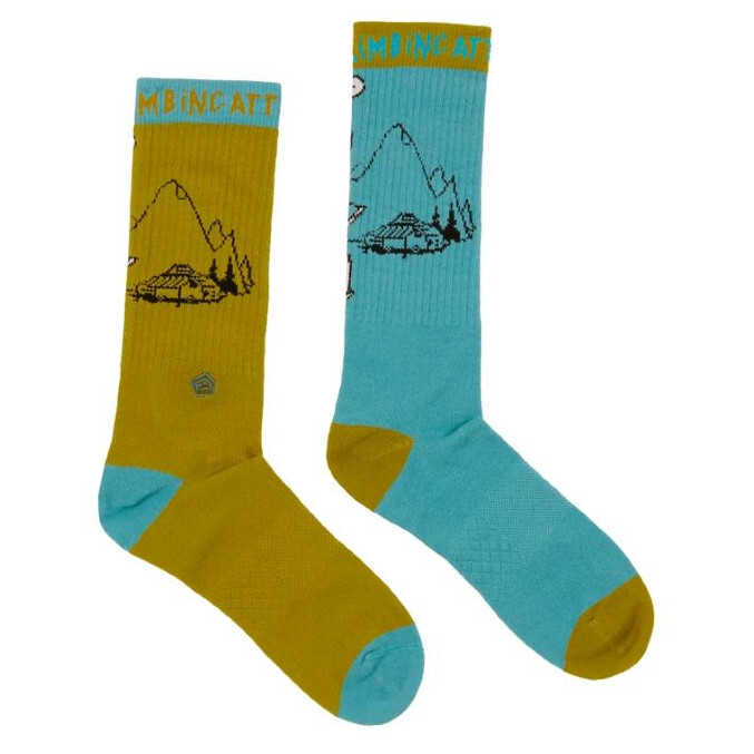 Podkolenky E9 Odd Moka Velikost ponožek: 42-46 / Barva: modrá/zelená