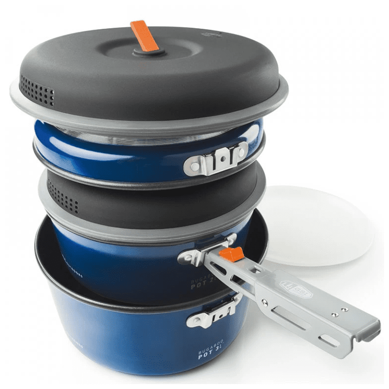 Sada nádobí GSI Outdoors Bugaboo Ceramic Base Camper Medium Barva: modrá