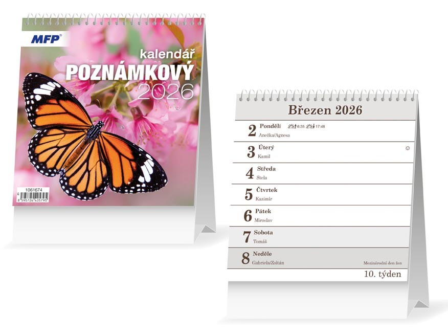 MFP 1061674 Kalendář 2026 stolní Poznámkový