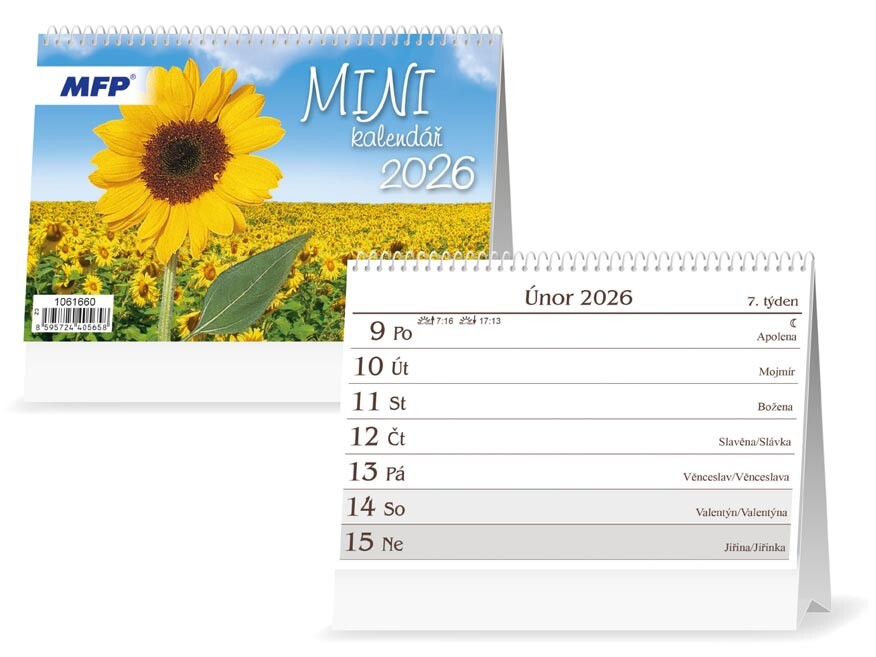 MFP 1061660 Kalendář 2026 stolní Mini