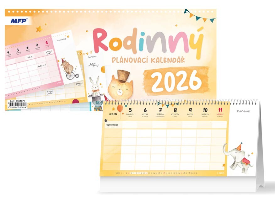 MFP 1061679 Kalendář 2026 stolní Rodinný - plánovací