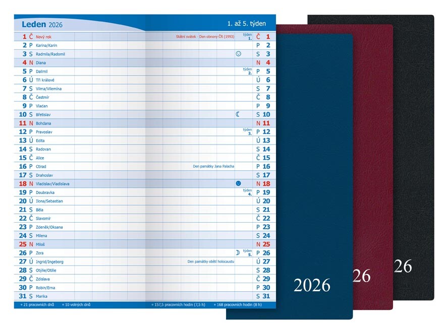 MFP 7781418 Diář 2026 M101/PVC měsíční