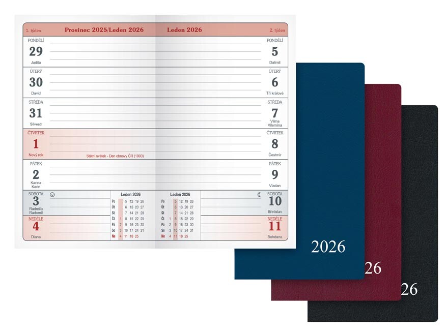 MFP 7781428 Diář 2026 T103/PVC týdenní