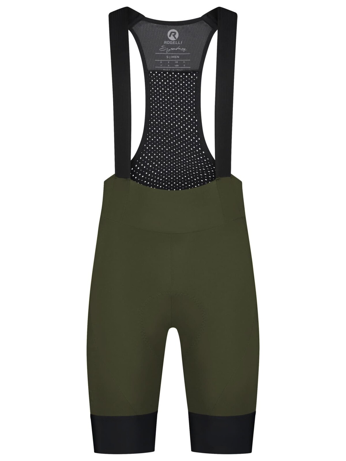 Exclusivní cyklokraťasy Rogelli SIGNATURE s gelovou cyklovýstelkou, khaki 2XL