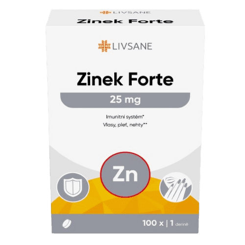 LIVSANE Zinek Forte 25mg tbl.100