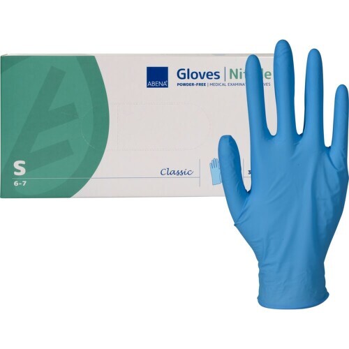ABENA Rukavice vyšetř.Nitril S nepudr.modré 30ks