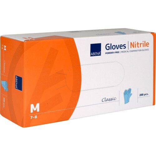 ABENA Rukavice vyš.Nitril Clas.M nepudr.modré 30ks