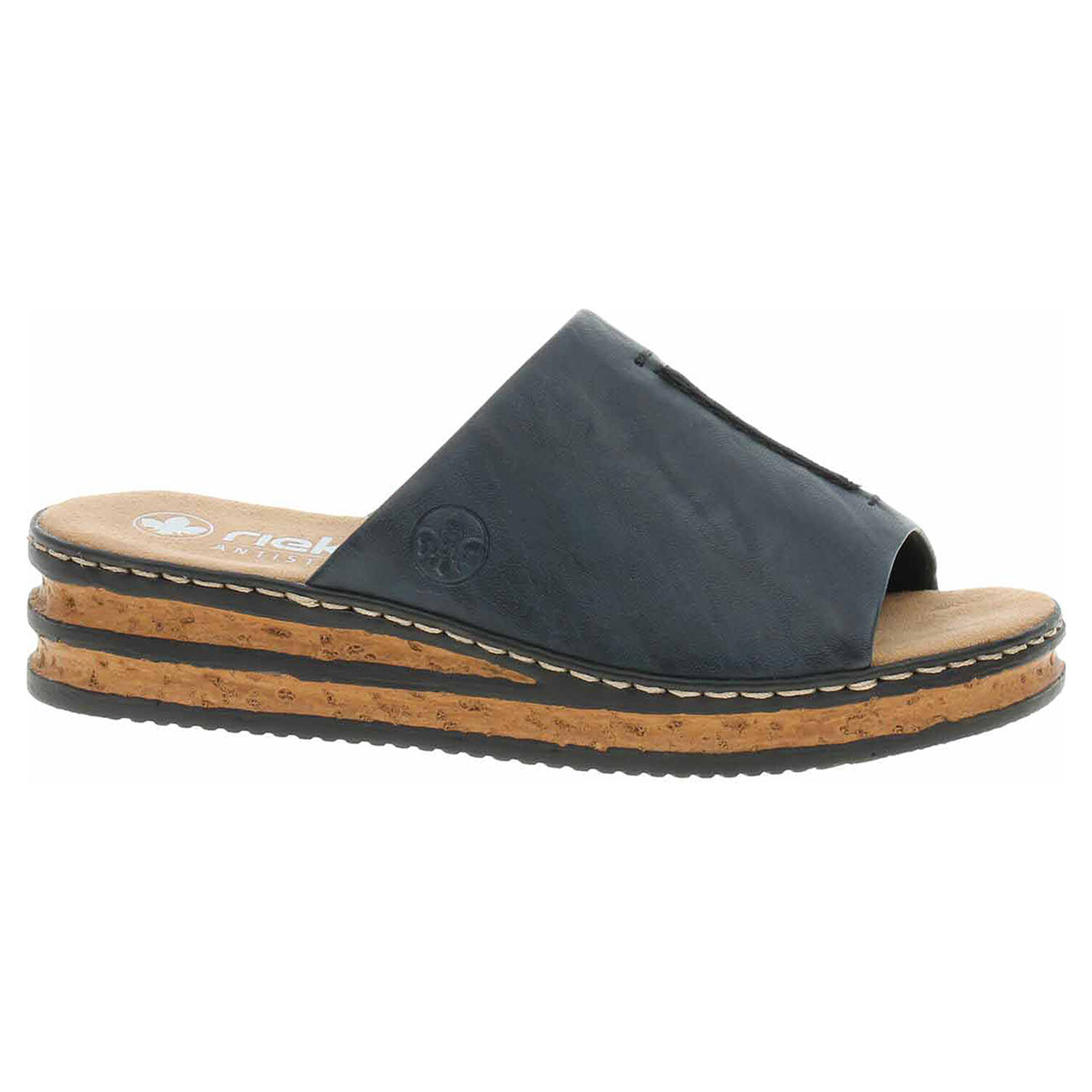 Ecco Dámské pantofle Rieker 62905-14 blau 23601301