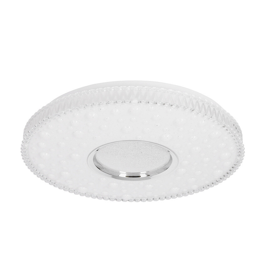 Stropní lampa BUBBLES, plafond 40cm, 24W LED, stínidlo 4000K, bílá+chrom