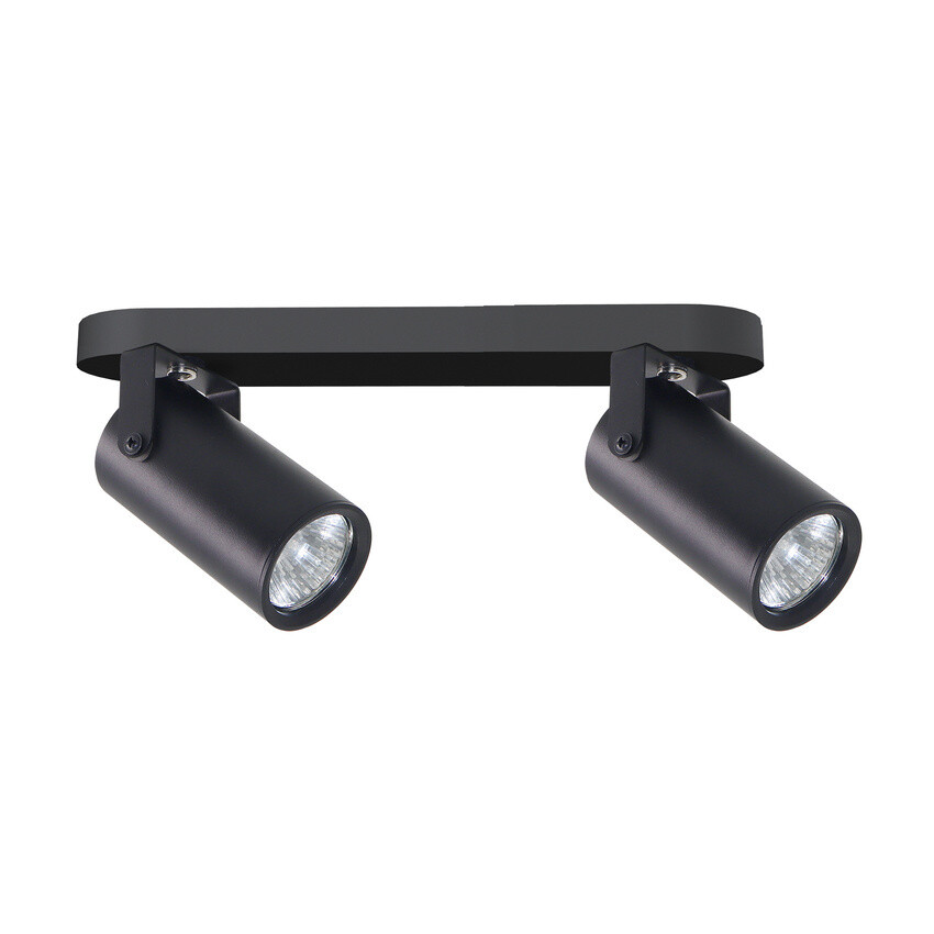 Stropní lampa Gary černá, 2x15W GU10, stínidlo černé