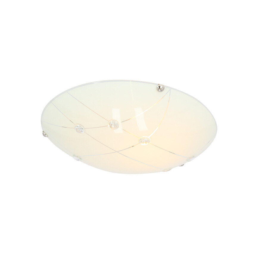 Stropní lampa Duca Plafond bílá bezbarvá