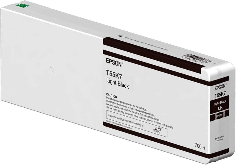 Epson C13T55K700 světlá černá (light black) originální cartridge