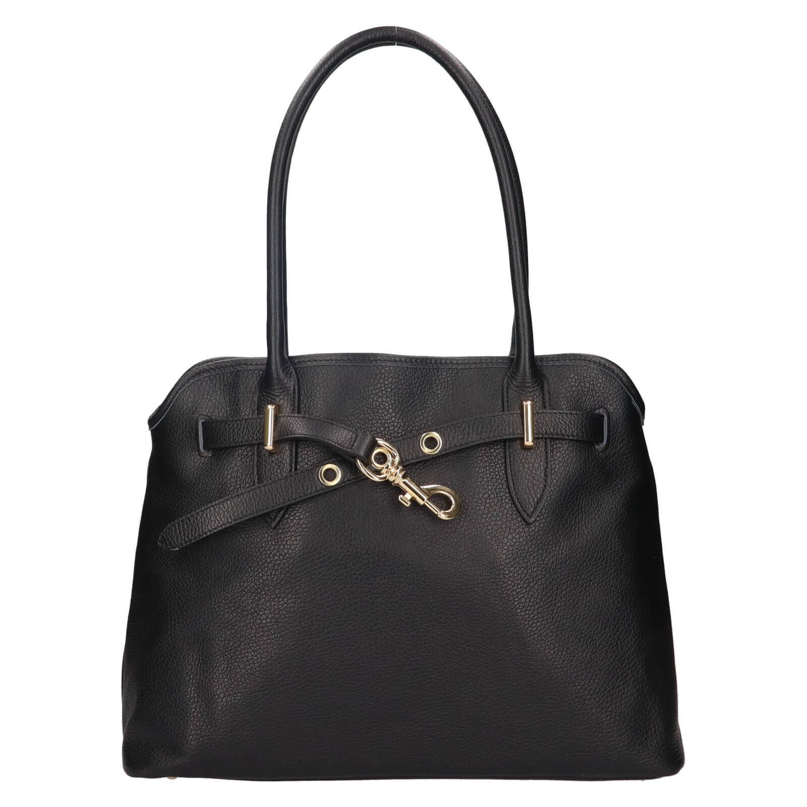 Dámská kožená kabelka Italia Sára - černá