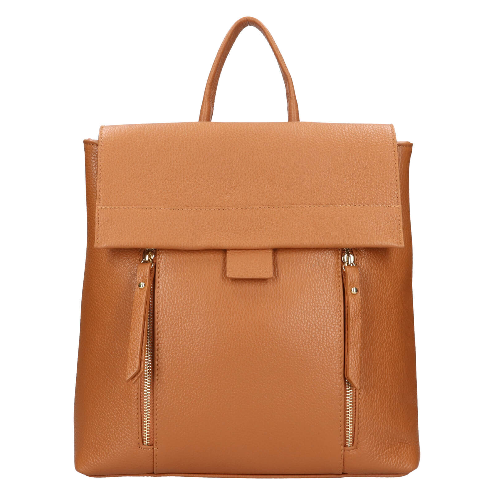 Dámský kožený batoh Italia Mokka - koňak