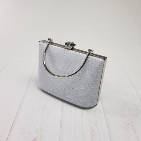 Bílo - stříbrné psaníčko, Barva Stříbrná L&S Fashion 0090069