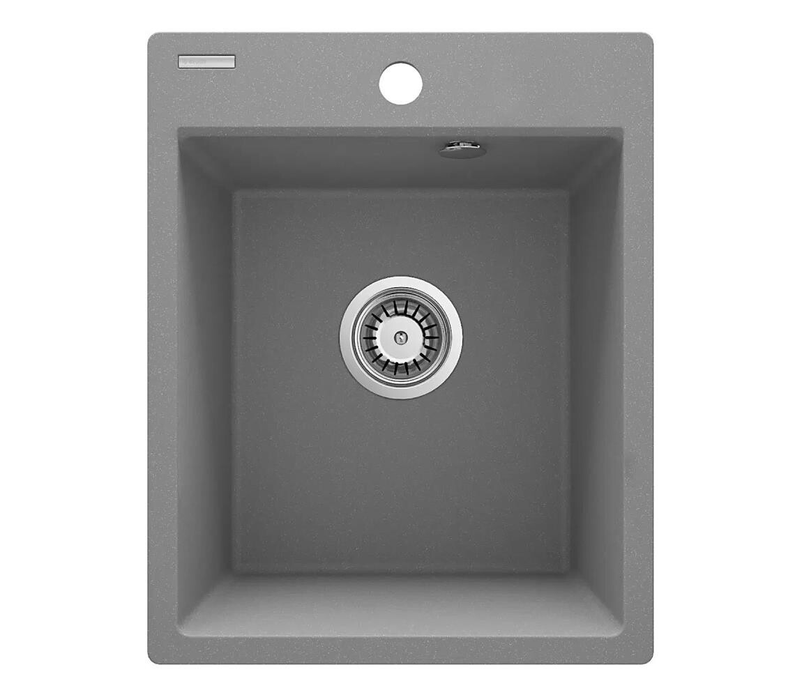 Deante Deante ZRC_S103 - Kuchyňský dřez CORIO 50x40 cm granit/metalicky šedá