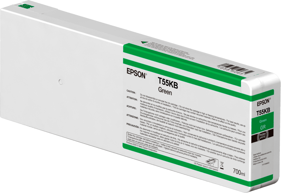Epson C13T55KB00 zelená (green) originální cartridge