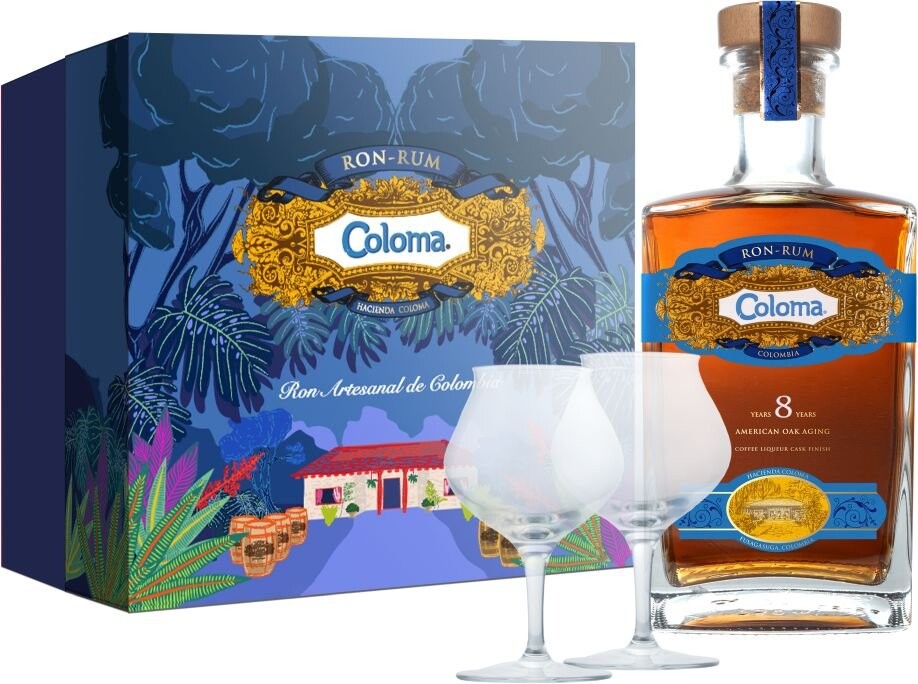 Coloma 8y 0,7l 40% + 2x sklo GB