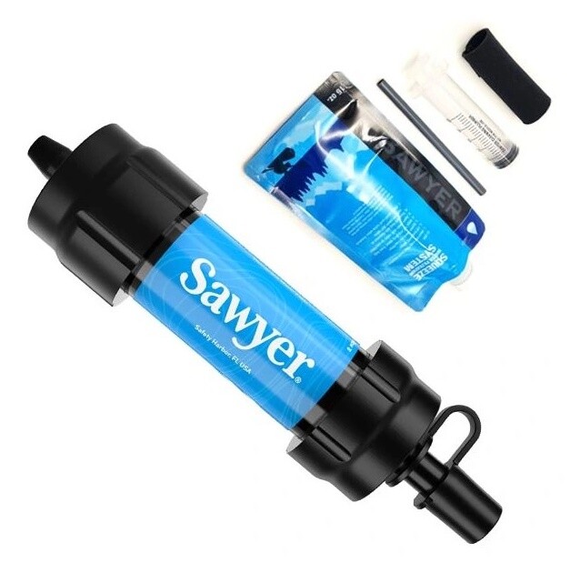 Vodní cestovní filtr SAWYER SP128 MINI Filter modrý 0050716001280